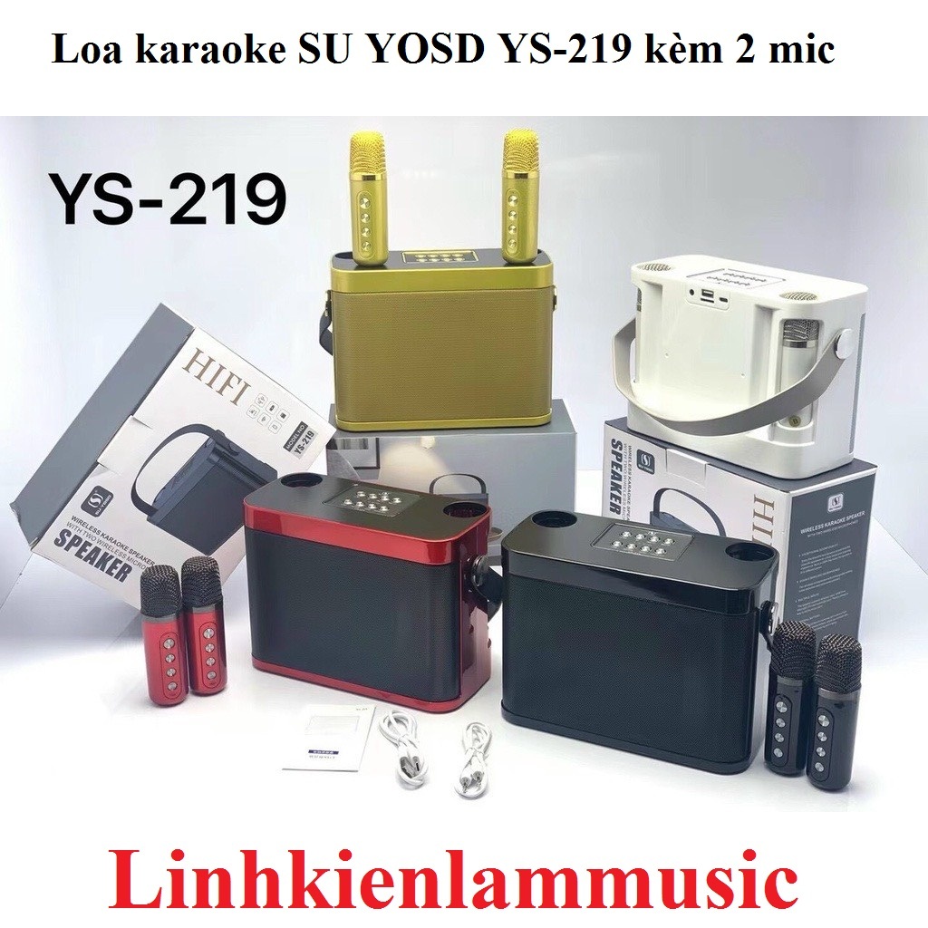 Loa karaoke SU YOSD YS-219 kèm 2 mic và Loa Karaoke Su-Yosd YS 103 Kèm Mic