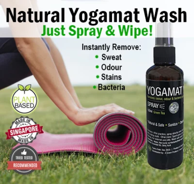 Natural Yogamat Wash Cleaner | Removes Sweat Dirt Odour| Antibacterial