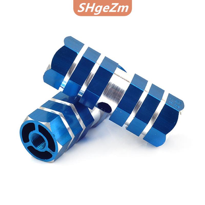 [COD] SHgeZm 2pcs nhôm M TB Xe Đạp Xe Đạp Một xle pedal chống trượt phía trước phía sau một xle chân PEGs xe đạp socle footrest đạp Phụ Kiện Xe Đạp