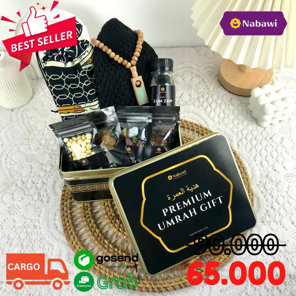 Paket Hampers Box Tin Kiswah Oleh Oleh Haji Umroh Souvenir Makanan Khas Arab Premium