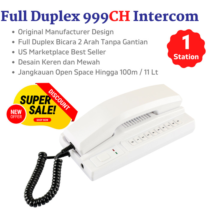 INTERCOM COMMAX WI-4C WIRELESS (2 UNIT) (100% ASLI & GARANSI RESMI)-Shelishop13 Harga  1,140,000 Ringgit*Penghantaran Percuma
