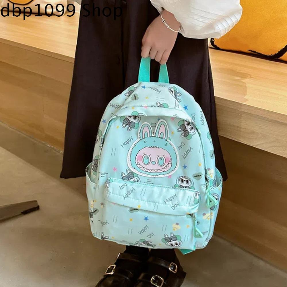 DBP1099 Nylon Ba lô labubu Trọng lượng nhẹ Đủ màu Ba lô sức chứa lớn Bền Có thể gập lại Ba lô in hoạt hình Trẻ em