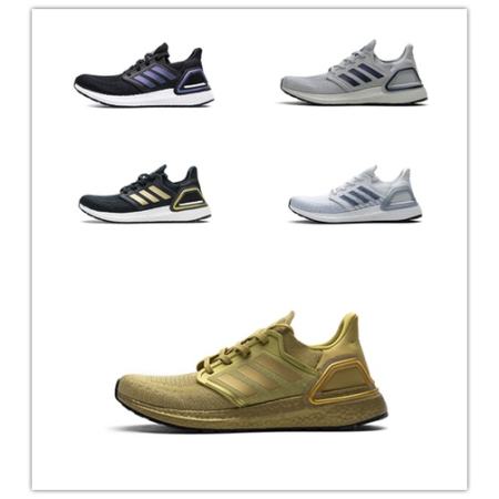 AD UltraBoost 2020 Gold Sock-Style Sports Shoes