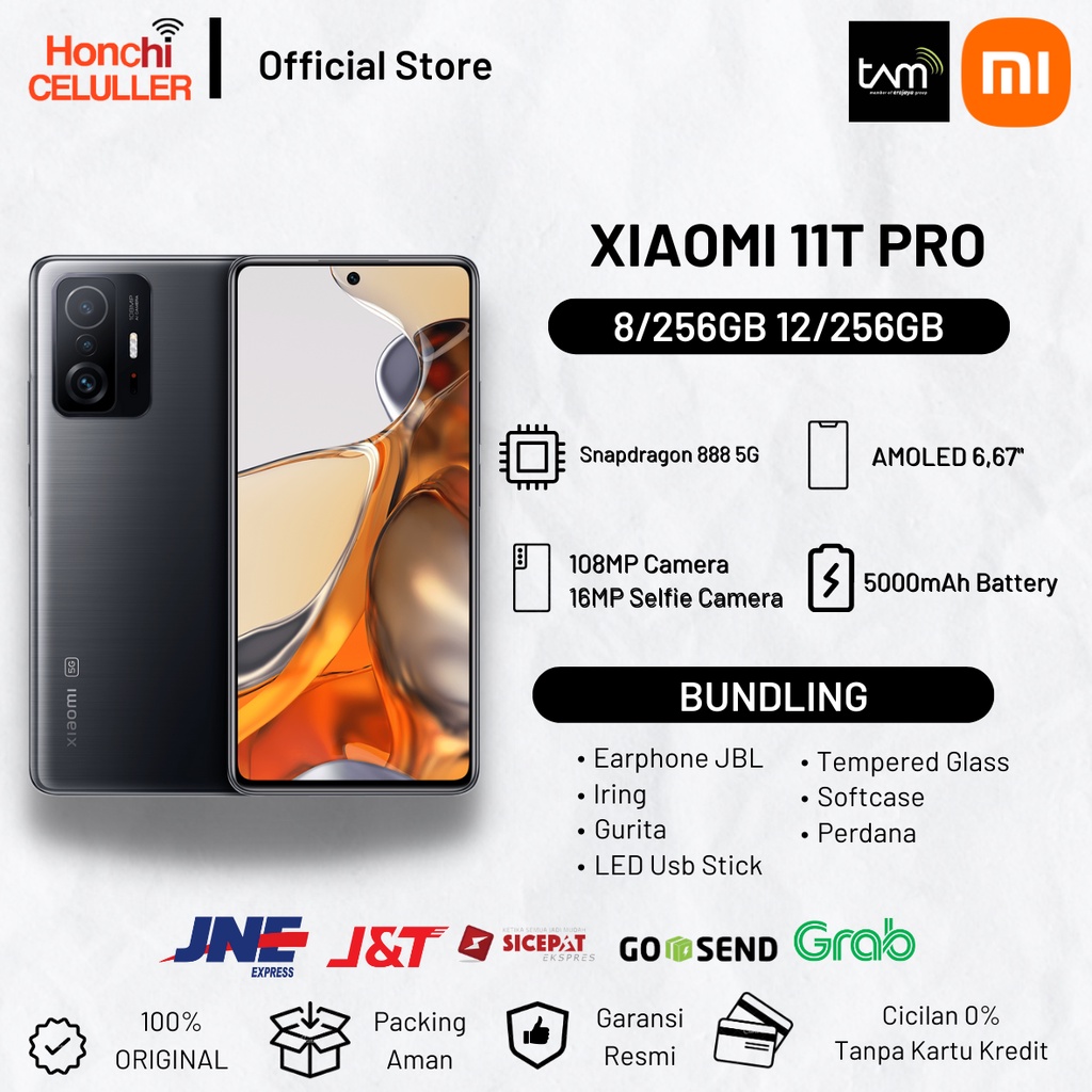 Xiaomi Redmi Mi 11T Pro 12/256GB 8/256GB Garansi Resmi Xiaomi Indonesia TAM Harga  4,999,000 Ringgit*Penghantaran Percuma