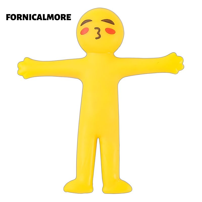 FORNICALMORE ตุ๊กตาคลายเครียดรูปคนเหลืองยืดหยุ่น ของเล่นลดความเครียดแบบน่ารัก เหมาะสำหรับผ่อนคลายจิตใจ ราคา 20 บาท*ส่งฟรี