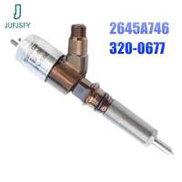 4PCS 320-0677 Excavator Injector 2645A746 Replacement Parts for CAT C6.6 Engine E320D E323D 420E Common Rail Injector