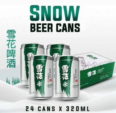 Snow Beer Cans 48 Cans X 320ml [ Two Carton Bundle Deal ]