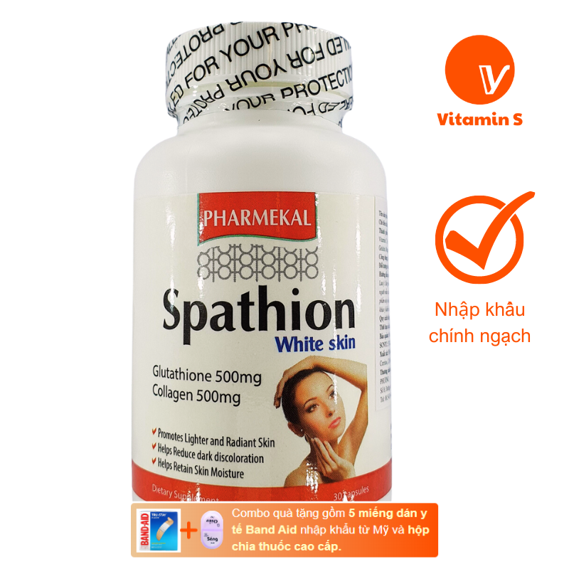 Spathion White Skin, 30 Capsules, Pharmekal - Vitamin S