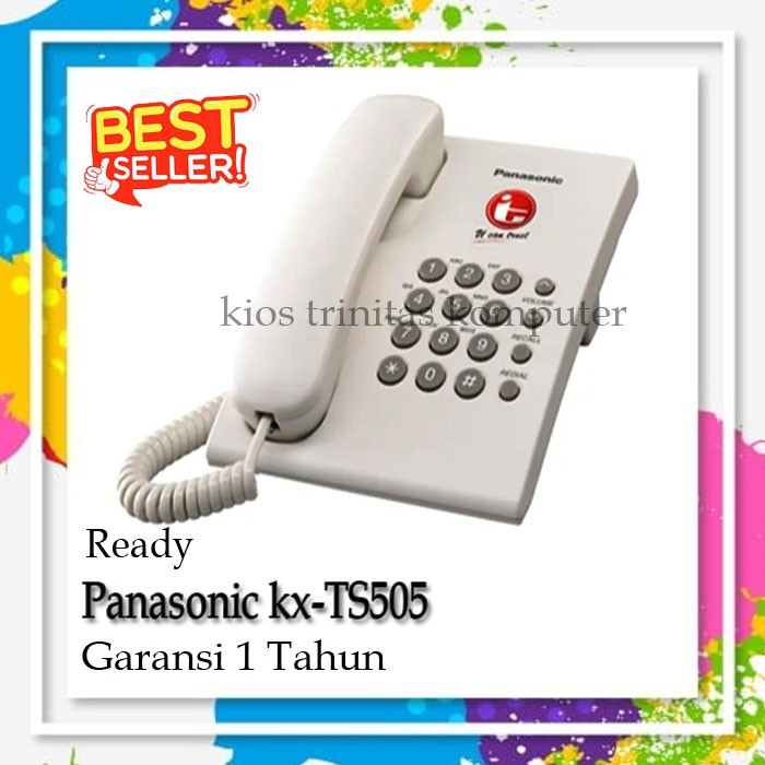 PESAWAT TELEPON PANASONIC KX-TS505MX-Shelishop13 Harga 244,000 rupiah*Gratis Ongkir