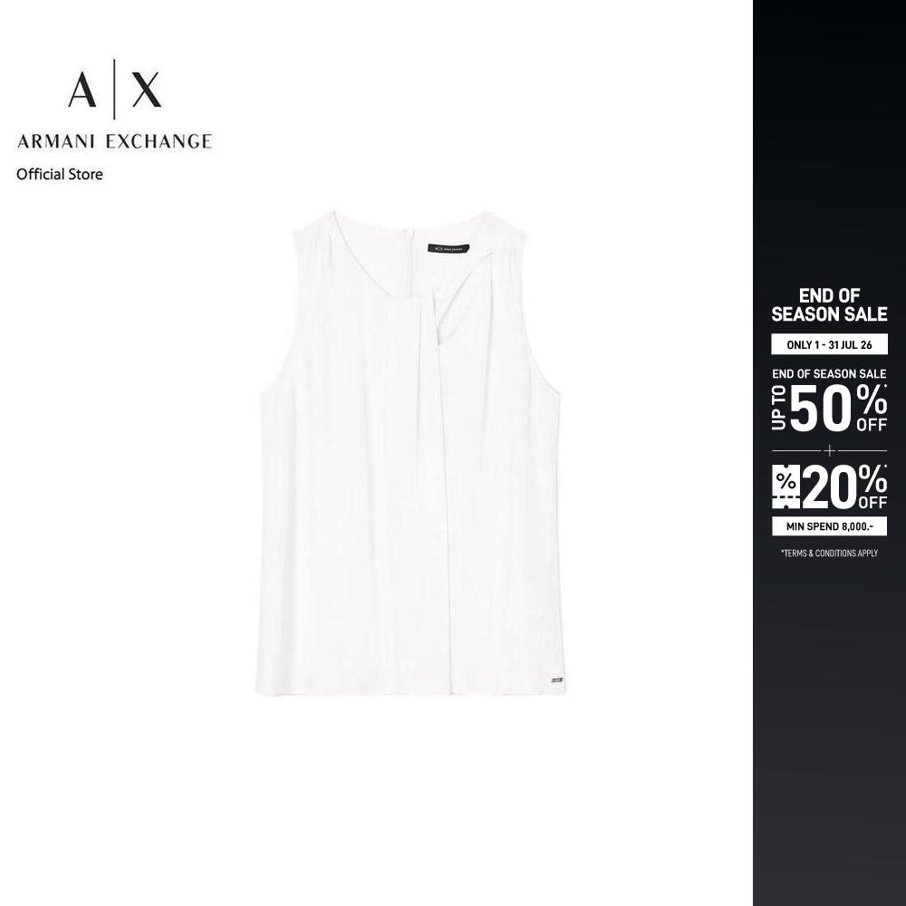 Armani Exchange Top Women XW001026-AF16122-U1003 White ราคา 3,795 บาท*ส่งฟรี
