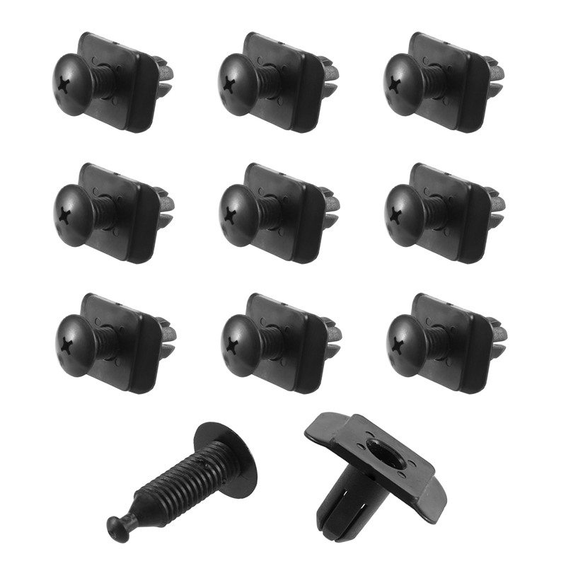 Z8Fender Liner Fastener Rivet Push Clips Retainer for 323 626 929 -9 Miata Millenia MPV MX-3 MX-6 Black