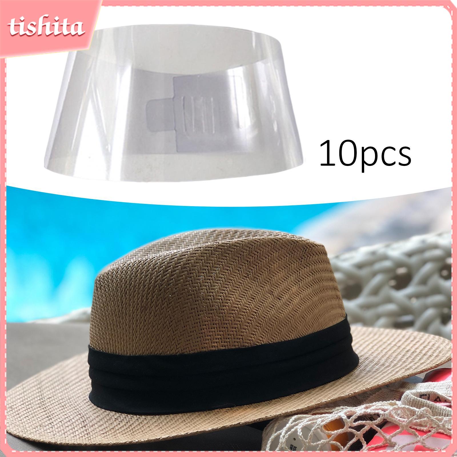 tishita 10Pcs Lightweight Wide Brim Hat Stand Holder Hat Support Cowbody