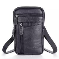 Tas Dompet Selempang Pinggang Slingbag HP Smartphone Gadget Kulit Pria