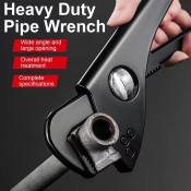 German Style Adjustable Pipe Wrench - High Carbon Steel Tool