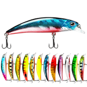 Minnow Fishing Lure 6.5cm Sinking Hard Bait 3D Eyes