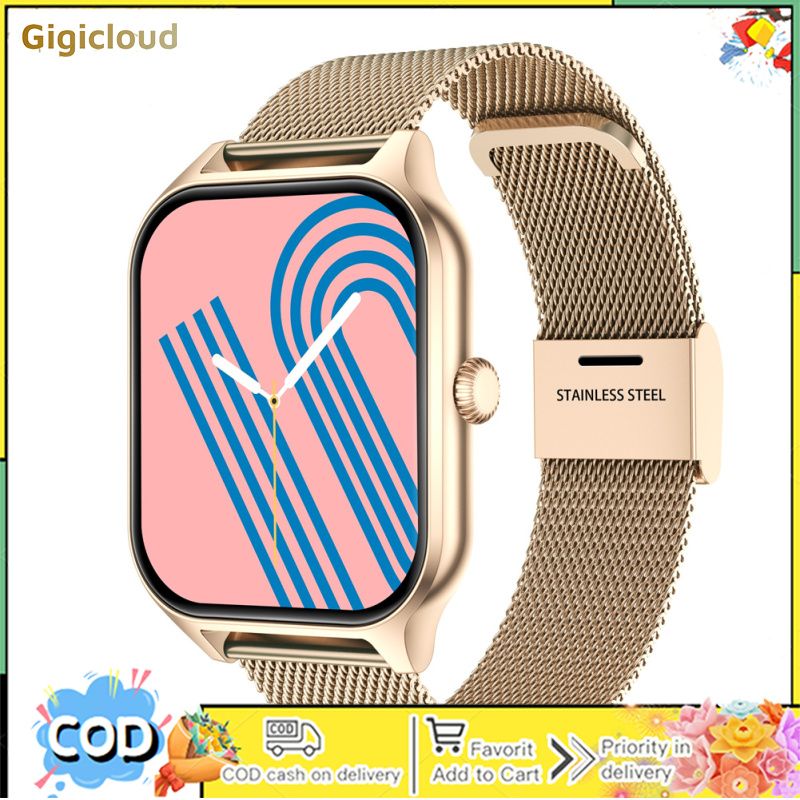 GT40 Smart Watch Heart Rate Blood Oxygen Monitor Message Reminder Voice Assistant Smart Watch IP67 Waterproof ราคา 328 บาท*ส่งฟรี