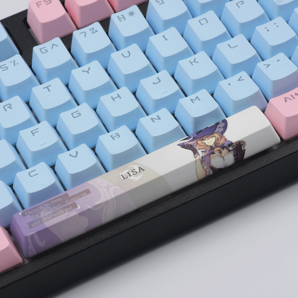 Gmaimengshangma genshin Impact Spacebar Keycap 6.25u PBT chơi game đa chức năng cho OEM Keycaps huta