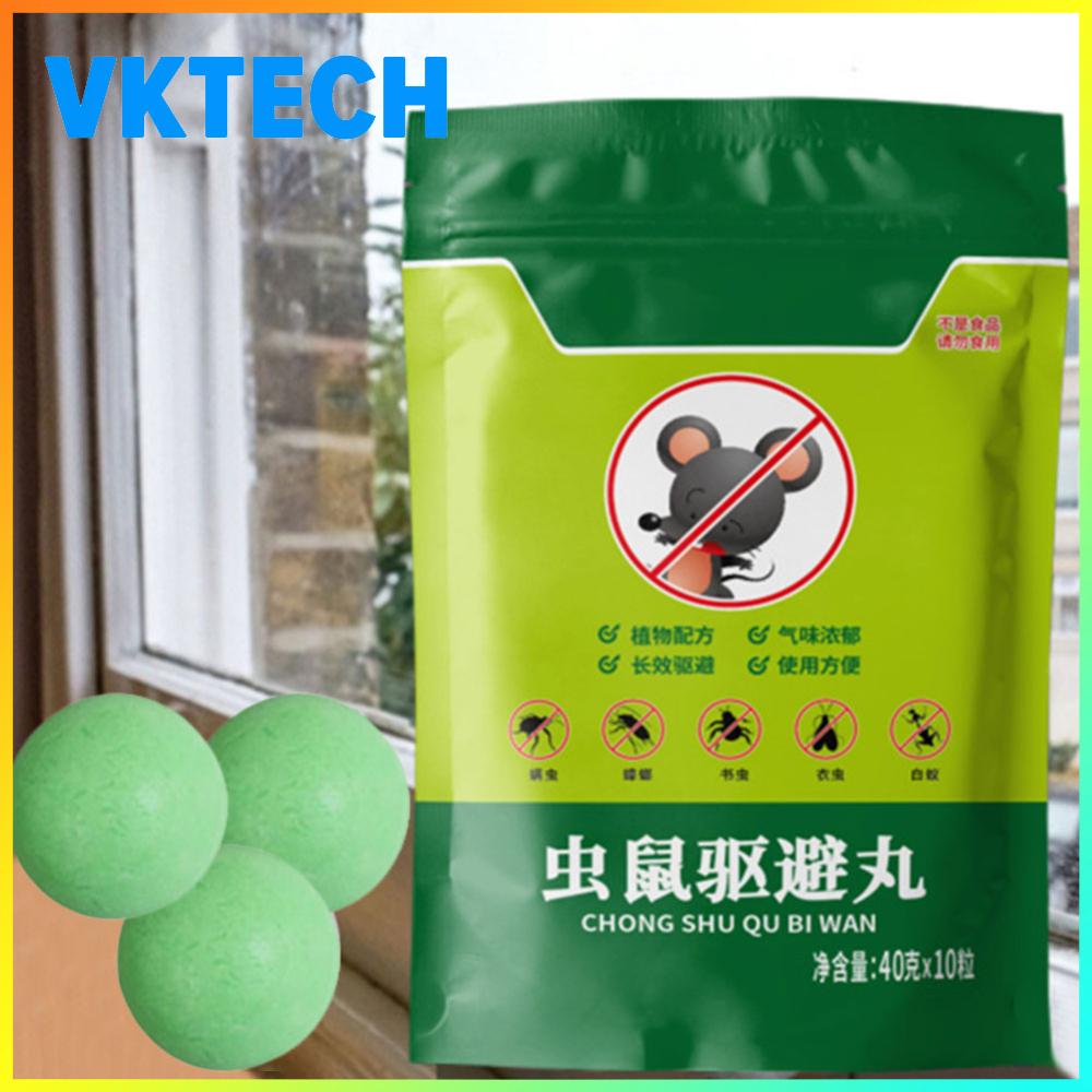 Vktech ลูกบอลกันหนูกลิ่นเปปเปอร์มินต์ 5/10/20 ชิ้น สารไล่หนูธรรมชาติ สำหรับใช้ในบ้านและสวนกลางแจ้ง ราคา 49 บาท*ส่งฟรี