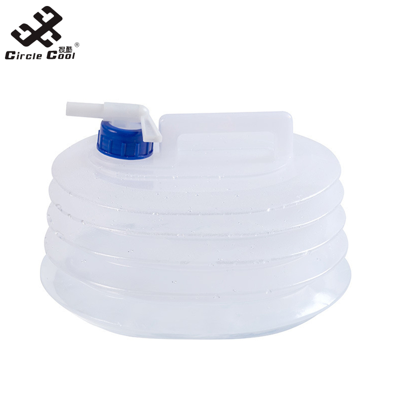 Circle Cool Collapsible Water Bucket, Emergency Water Storage Collapsible Water Container, Reuseable Foldable Leak Proof Portable Travel Water Bucket For Camping Hiking 5/10/15L ราคา 91 บาท*ส่งฟรี