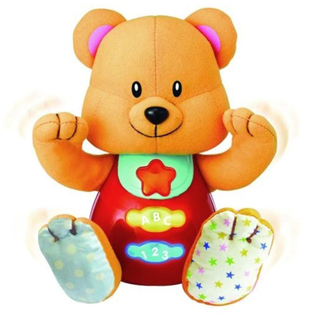 Chú gấu bear có nhạc Winfun WF000617 - Đồ chơi thú bông đáng yêu có nhạc