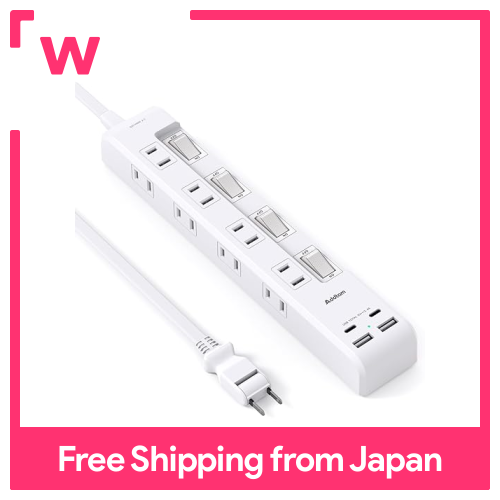 Addtam dây nối 1m Ổ Điện Nhiều lỗ ổ điện nhiều lỗ với sạc USB 8 AC Cổng 2 USB-A cổng 2 Loại-C cổng với cá nhân chuyển bạch tuộc ổ cắm bảng tap ổ điện nhiều lỗ dây nguồn sét bảo vệ OA tap tường/bàn