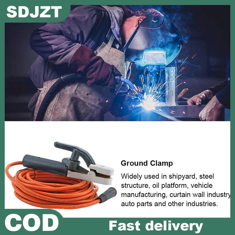【SDJZT Tools】 Cáp hàn 300cm-10m ban đầu với giá đỡ điện cực và đầu nối cáp hàn phổ quát với máy hàn sắt đồng thau phụ kiện thay thế kẹp đất Giá 226,047 Đồng*Miễn phí vận chuyển