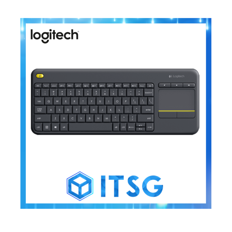 Logitech K400 Plus TV Plus Unifying Keyboard with Android Keys and Integrated Touchpad, TV-Connected PC (Local 1 Yr Warranty) Singapore