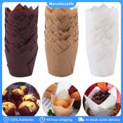 50pcs Tulip Cupcake Paper Liners - Bakeware Tools