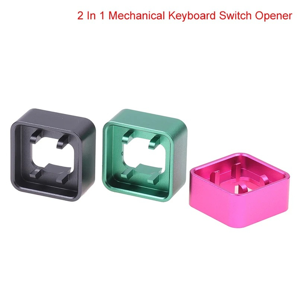 1 cái hợp kim nhôm 2 trong 1 Bàn phím cơ CNC mở công tắc kim loại Trục mở cho chuyển đổi Tester