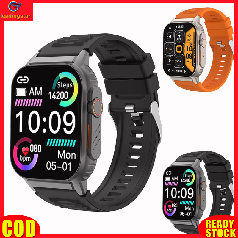 LeadingStar RC Authentic G41 Smart Watch 2.01" Full Touch Fitness Smartwatch Heart Rate Blood Oxygen Blood Pressure Sleep Non-Invasive Blood Glucose Monitor Waterproof Fitness Tracker Watches For Men Women ราคา 904 บาท*ส่งฟรี