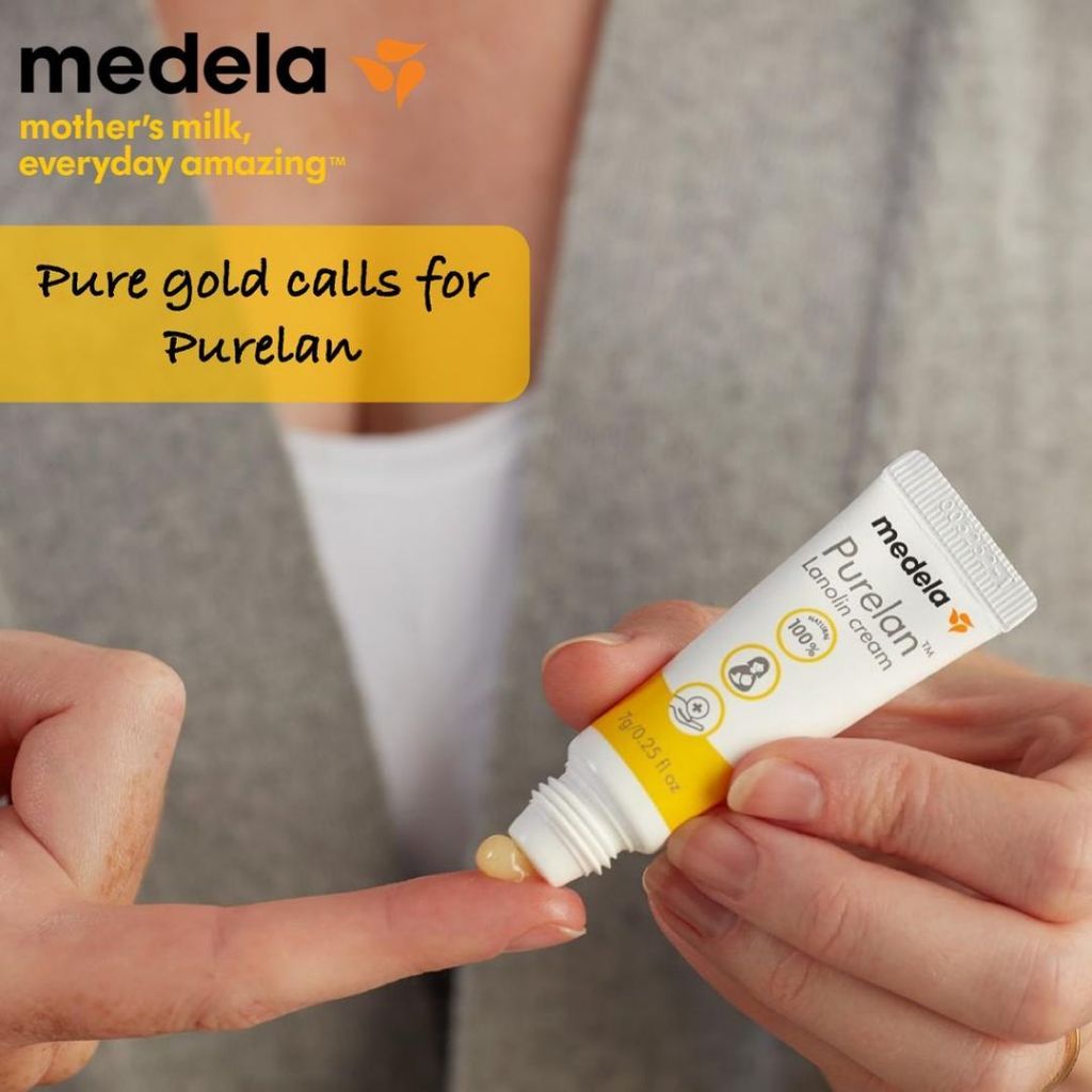 Kem bôi nứt đầu ti Medela 37g, 7g chuẩn nội địa Đức - Kem đa năng Mededa an toàn cho mẹ, bé - Sản phẩm đã được kiểm nghiệm da liễu, không gây dị ứng và phù hợp với làn da nhạy cảm.