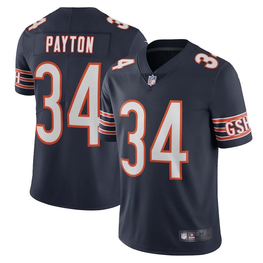NFL Chicago Bears Rugby Jersey No. 34 Walter Payton Sports