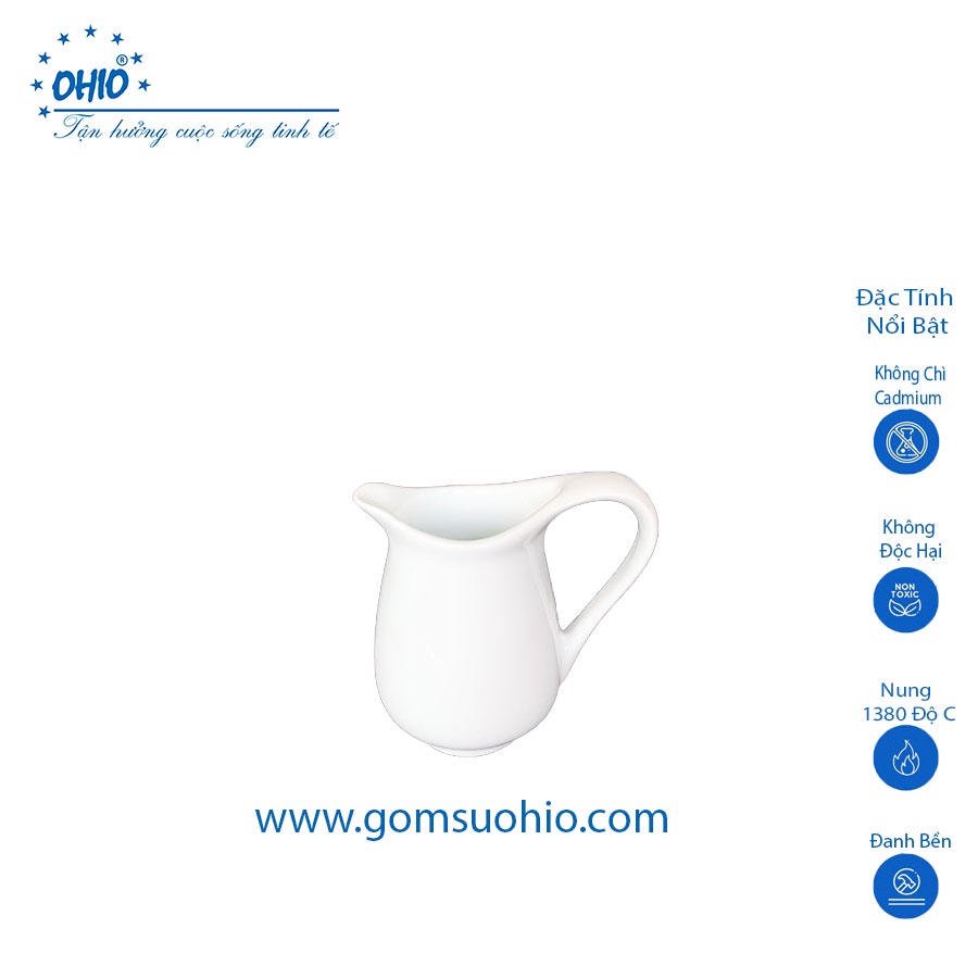 Bình sữa sứ trắng ohio