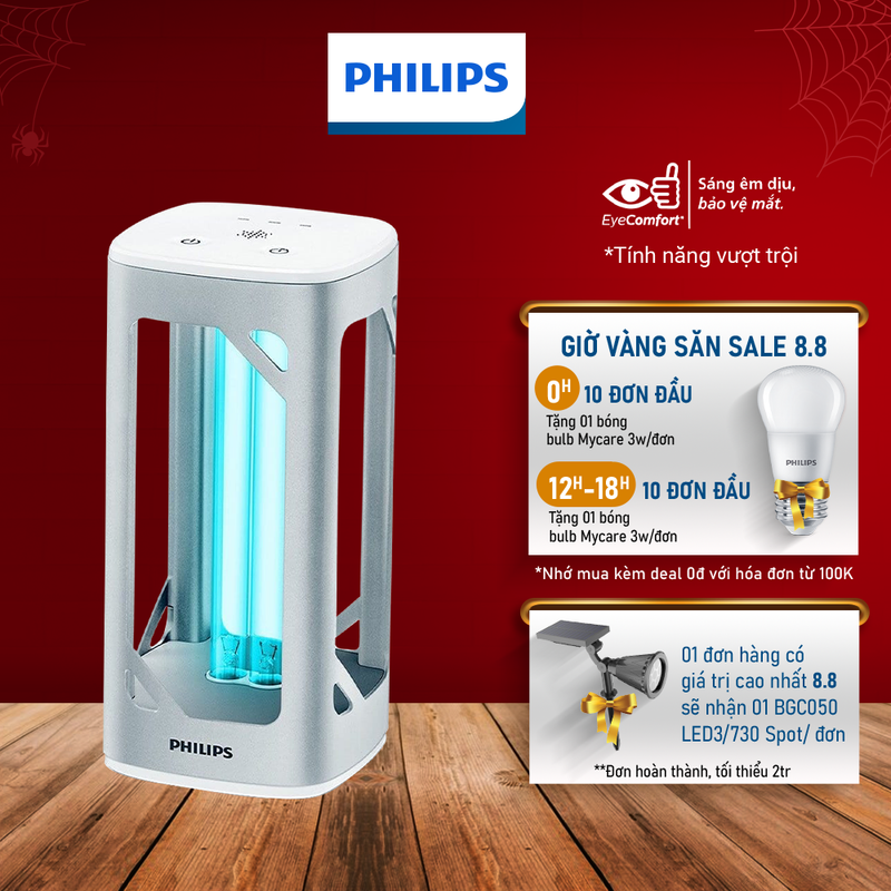 Đèn bàn khử trùng Philips UVC Hàng chính hãng
