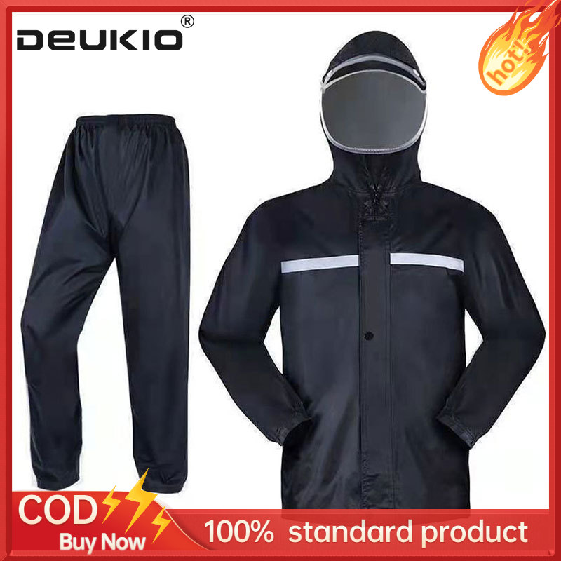 DEUKIO Raincoat and rain pants set
