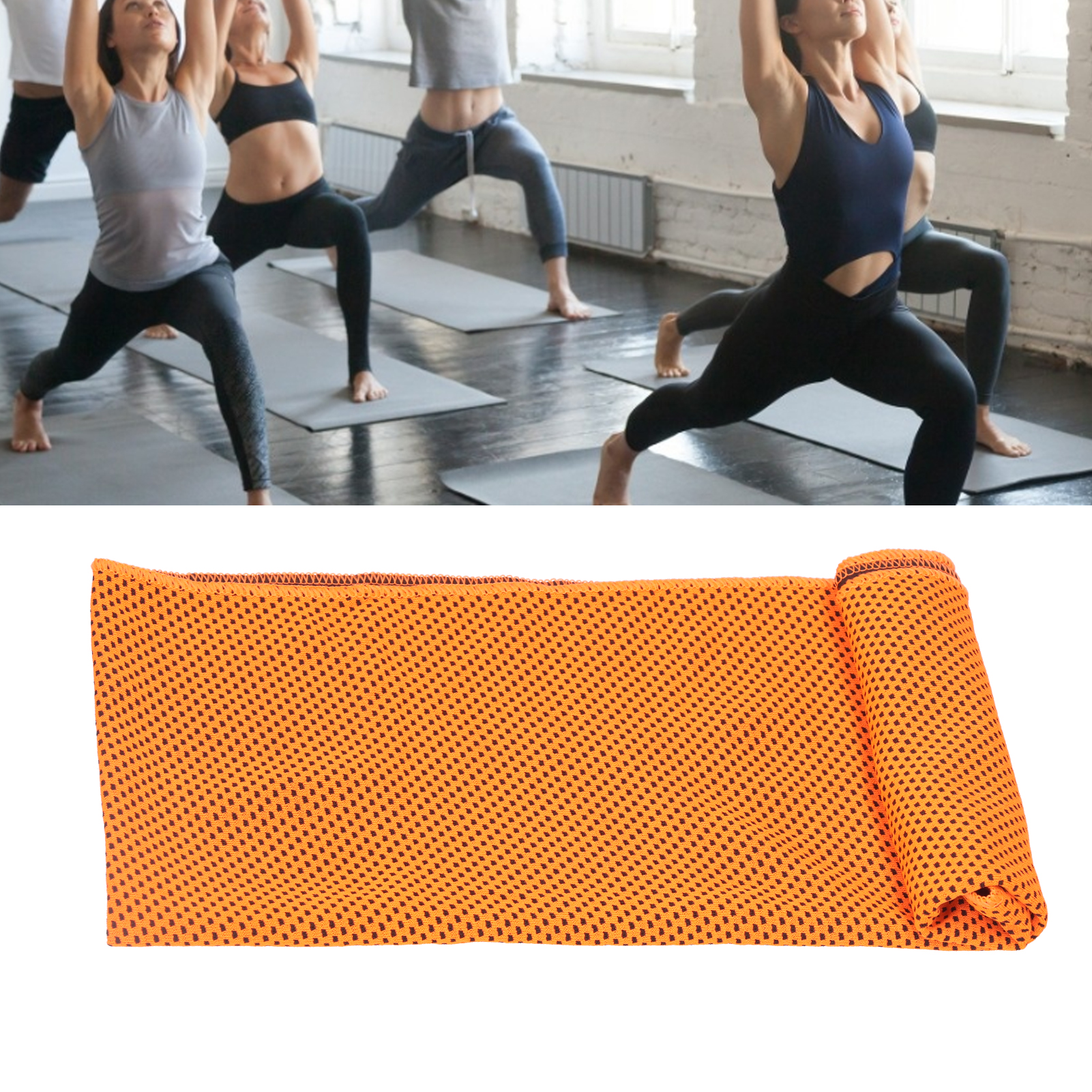 Khăn làm mát tức thì làm mát khăn Polyester với khóa treo cho fitnesssports cho đi bộ đường dài cắm trại