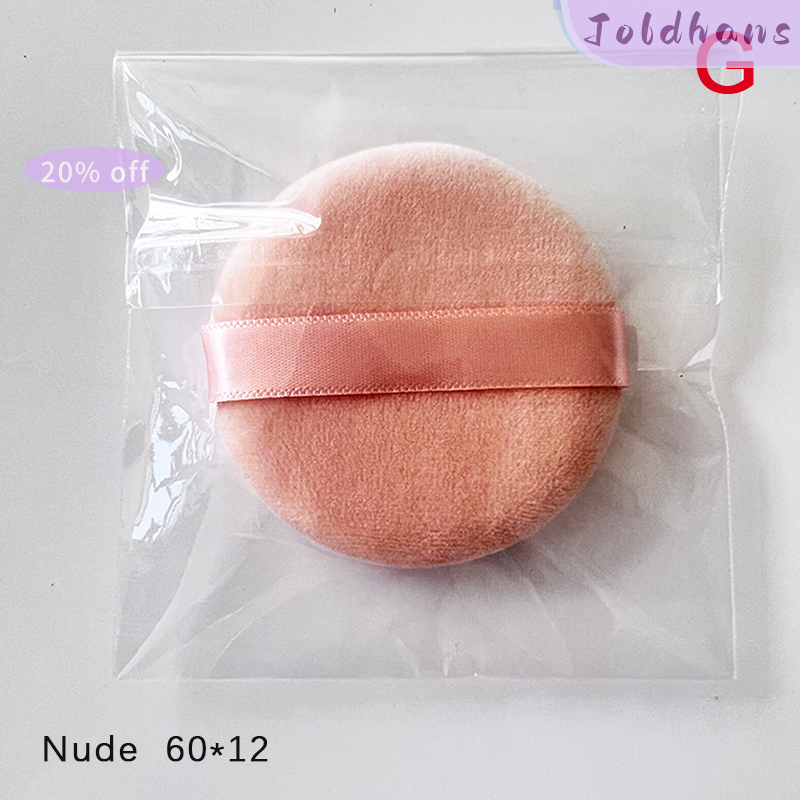 Joldhans Pha Lê Nhung Bột nền tảng Puff chuyên nghiệp hình tròn di động mềm mỹ phẩm Puff trang điểm nền tảng miếng bọt biển vẻ đẹp công cụ - 1