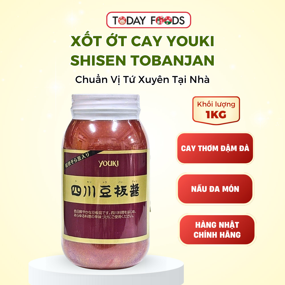 Xốt Ớt Cay Shisen Tobanjan Youki Nhật Bản 1KG – Xốt Làm Món Tứ Xuyên