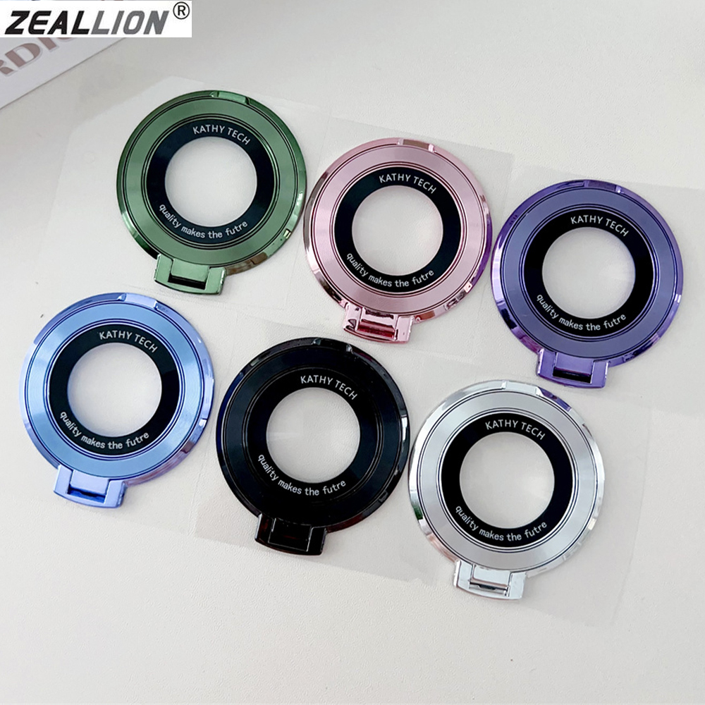 Zeallion Ring Holder For [iPhone 15 14 13 12 11 Pro Max or Samsung S23 S22 Ultra] Magsafe Metal Car Phone Stand