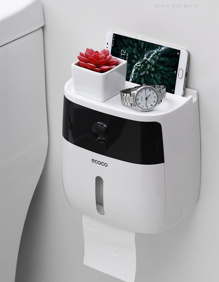 multi-function Toilet Roll /Tissue Box Holder With drawers Waterproof With Phone Storage Modern Home decor Bathroom