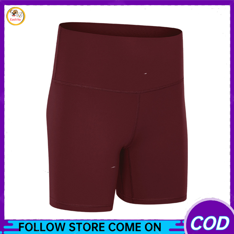 Women High Waist Shorts Trendy Solid Color Short Pants Stretchy Biker Shorts For Yoga Fitness Sports Running