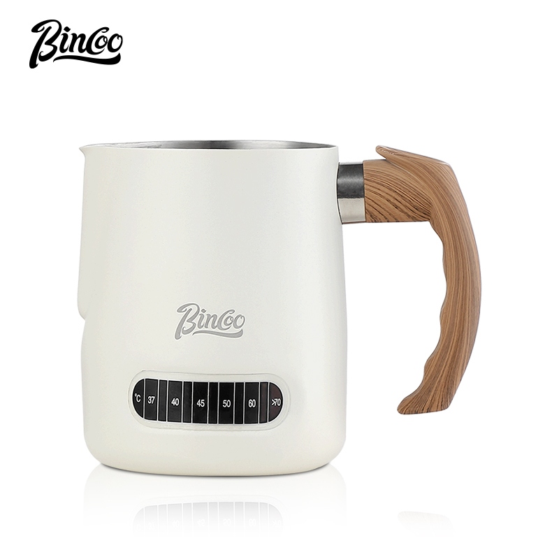 BINCOO Stainless Steel Coffee Latte Cup Temperature Sensitive Coffee Cup Italian Milk Jar Round Mouth 600ML ราคา 561 บาท*ส่งฟรี