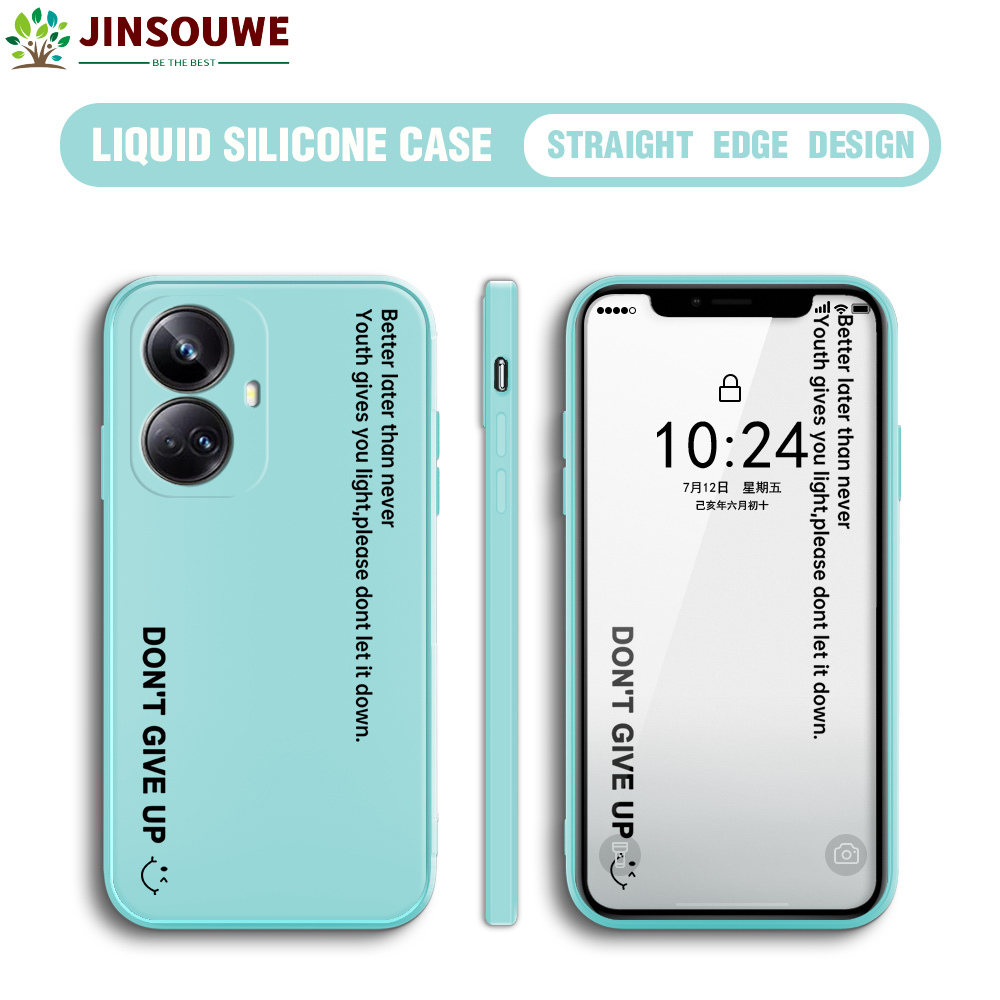 Cell vỏ điện thoại cho Realme 10 Pro cộng với 5g realm10pro + 5g vỏ điện thoại cho bé gái bé trai hoạt hình slogan tag Vỏ Silicone Camera bảo vệ