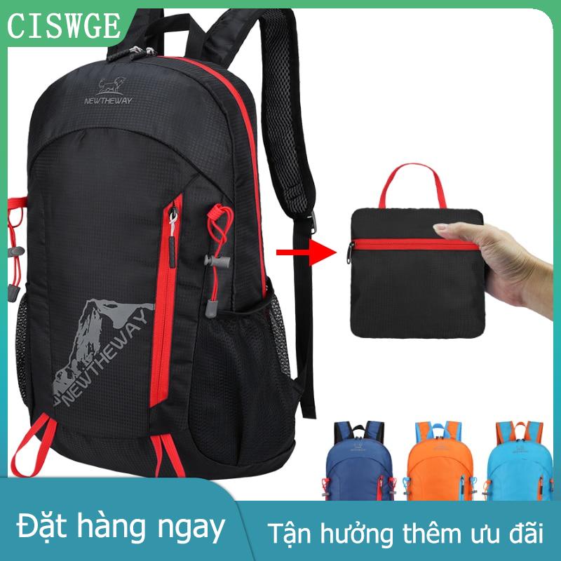 CISWGE 22L Xách Tay Có Thể Gập Lại Ba Lô Gấp Leo Núi Túi Ultralight Ngoài Trời Leo Núi Đi Xe Đạp Du Lịch Ba Lô Đi Bộ Đường Dài Daypack