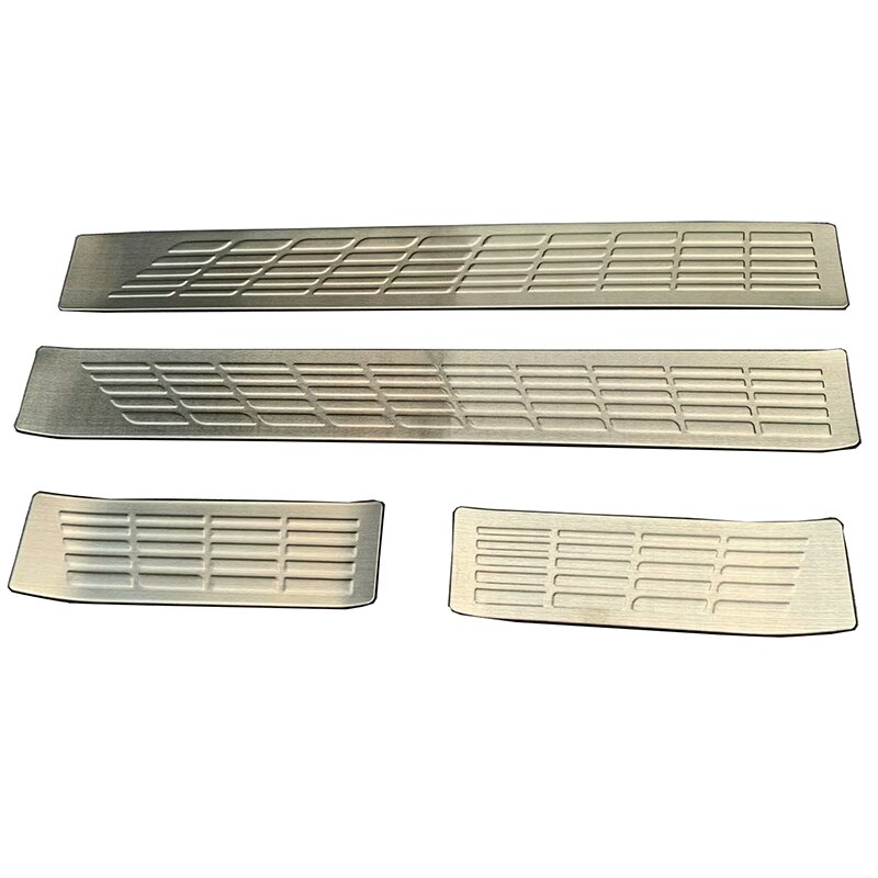 Vàng Vàng Xe Essories Bên Ngoài tấm chắn chống trầy Ngưỡng Cửa Ngưỡng Bảo Vệ vỏ bọc trang trí Cho Honda Phù Hợp Jazz Gr 2020 2021 En Bạc 4Pcs