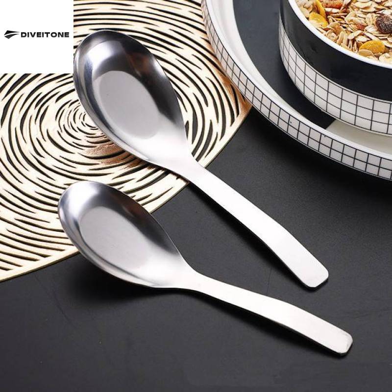 DIVEITONE ช้อนซุปสแตนเลส ช้อนกลาง ช้อนสแตนเลสแท้ ราคา 19 บาท*ส่งฟรี