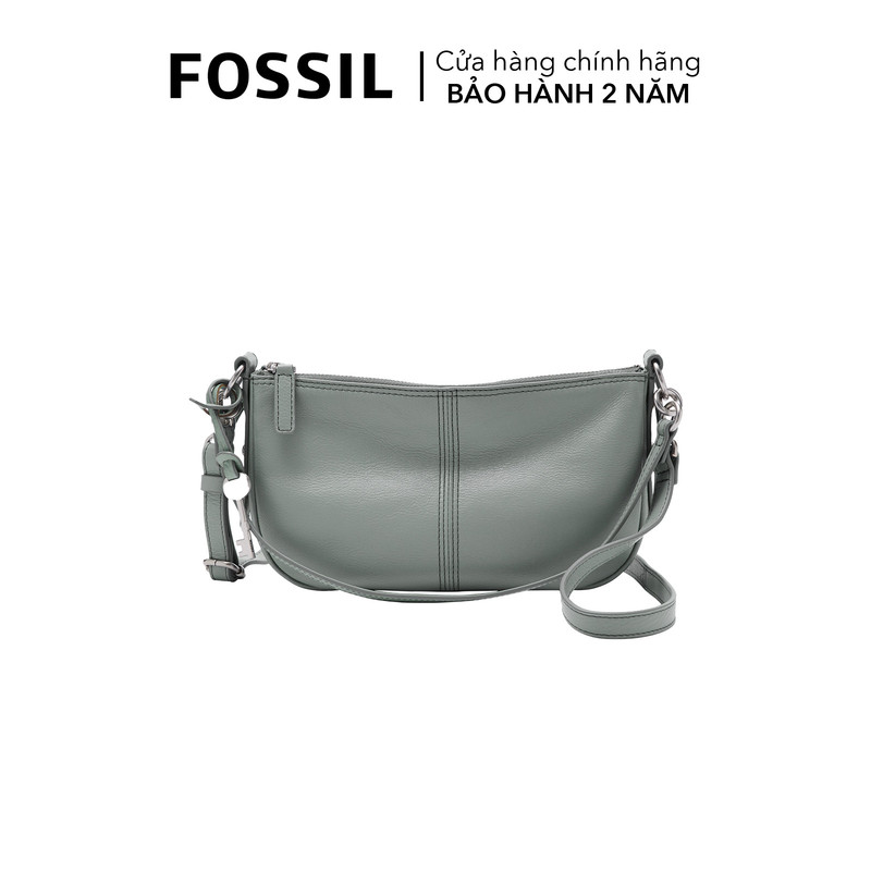 Túi đeo chéo nữ da thật fossil jolie zb1685180 - màu xanh