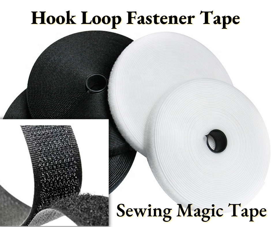 Sew on Hook and Loop Fastening Products Group Tape 10cm Black Style 2Meter/roll