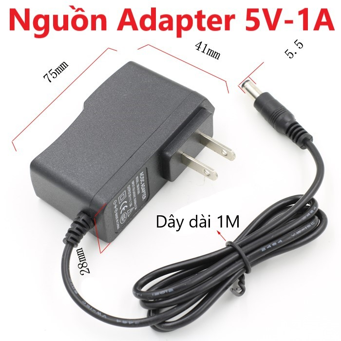 Nguồn Adapter 5V 1A 2A Đầu Jack 5.5*2.1mm
