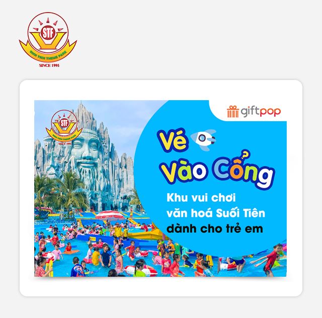 [12.12] Vé Vào Cổng Và Xe Lửa Khu Vui Chơi Công Viên Văn Hoá Suối Tiên Dành Cho Trẻ Em